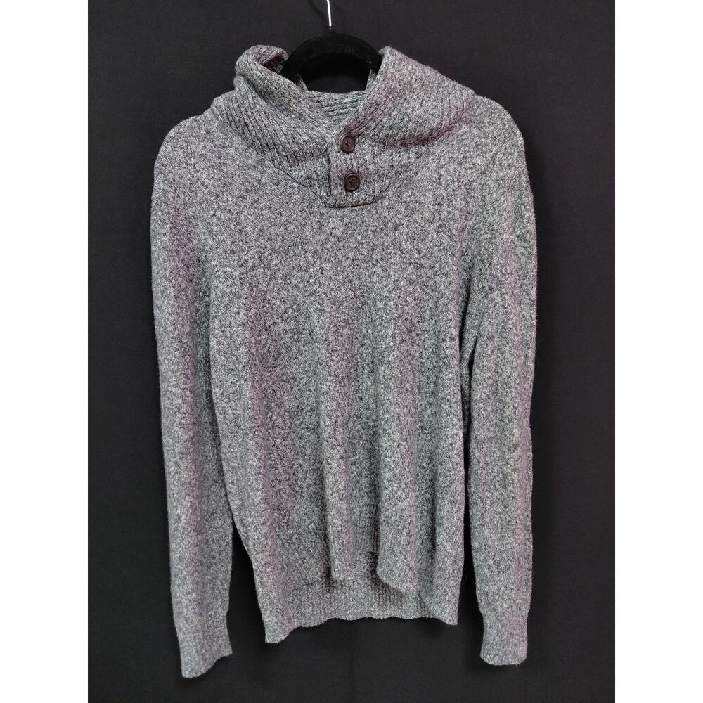 Goodfellow & Co Knit Sweater Gray Solid Long Sleeve Men Size M